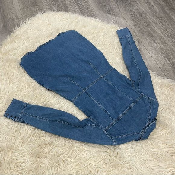 FREE PEOPLE dynomite denim dress - s - Picture 4 of 6